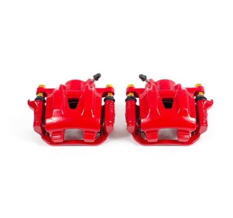 Power Stop 04-10 Toyota Sienna Rear Red Calipers w/Brackets - Pair