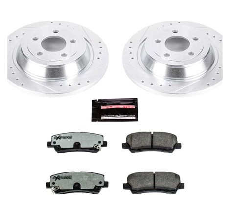 Power Stop 15-19 Ford Mustang Rear Z26 Street Warrior Brake Kit