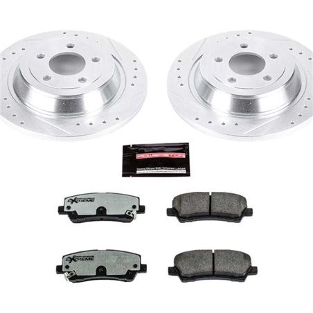 Power Stop 15-19 Ford Mustang Rear Z26 Street Warrior Brake Kit