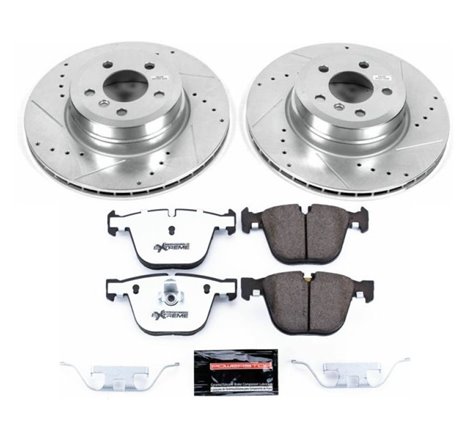 Power Stop 07-15 BMW X5 Rear Z26 Street Warrior Brake Kit