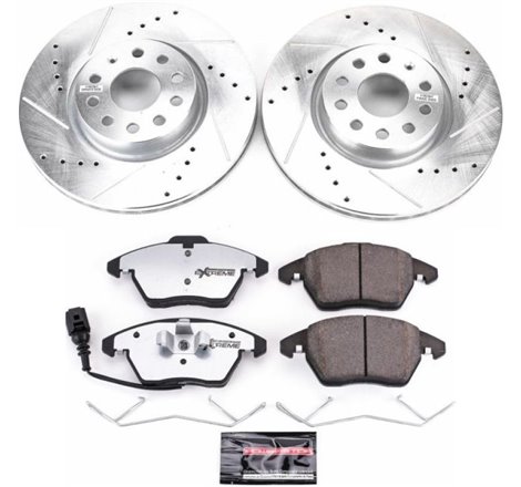 Power Stop 06-13 Audi A3 Front Z26 Street Warrior Brake Kit