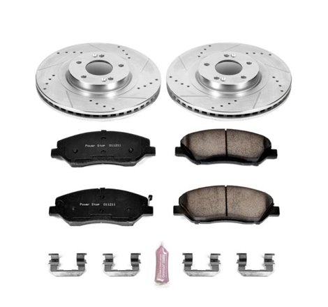 Power Stop 13-16 Hyundai Santa Fe Front Z23 Evolution Sport Brake Kit