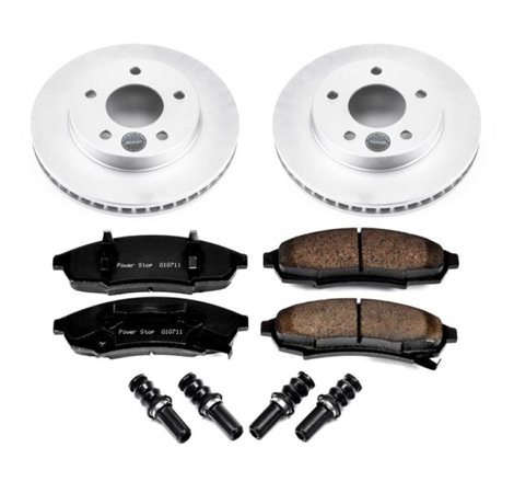 Power Stop 87-94 Oldsmobile Cutlass Cruiser Front Z17 Evolution Geomet Coated Brake Kit