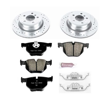 Power Stop 07-15 BMW X5 Rear Z23 Evolution Sport Brake Kit