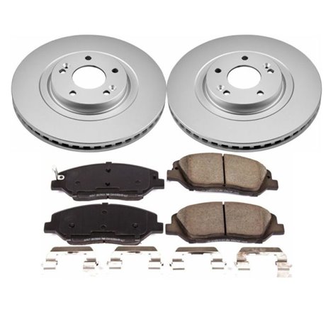 Power Stop 17-18 Hyundai Santa Fe Front Z17 Evolution Geomet Coated Brake Kit