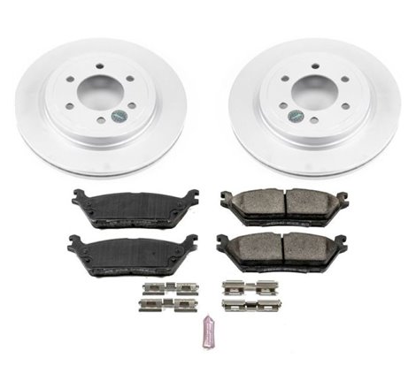 Power Stop 2018 Ford Expedition Rear Z17 Evolution Geomet Coated Brake Kit