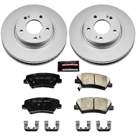 Power Stop 11-16 Hyundai Elantra Front Z17 Evolution Geomet Coated Brake Kit