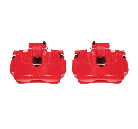 Power Stop 10-16 Hyundai Genesis Coupe Front Red Calipers w/Brackets - Pair