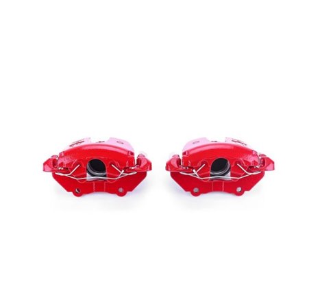 Power Stop 08-09 Mazda 3 Front Red Calipers w/Brackets - Pair