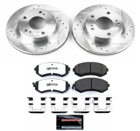 Power Stop 94-96 Nissan 240SX Front Z26 Street Warrior Brake Kit