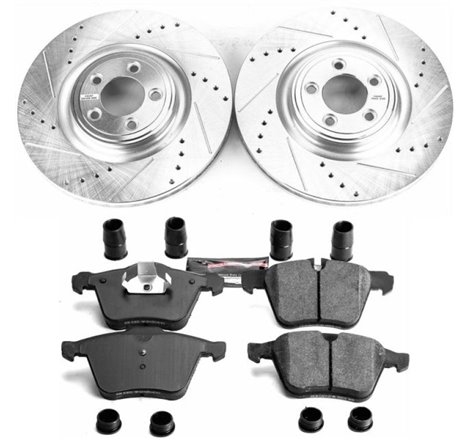 Power Stop 07-08 Jaguar S-Type Front Z23 Evolution Sport Brake Kit