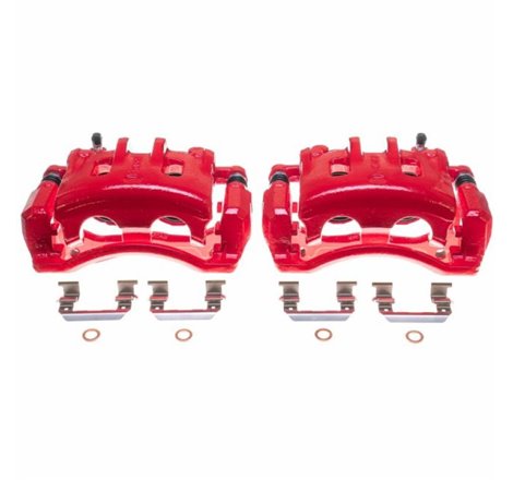 Power Stop 07-09 Hyundai Santa Fe Front Red Calipers - Pair