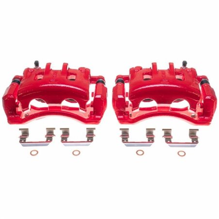 Power Stop 07-09 Hyundai Santa Fe Front Red Calipers - Pair