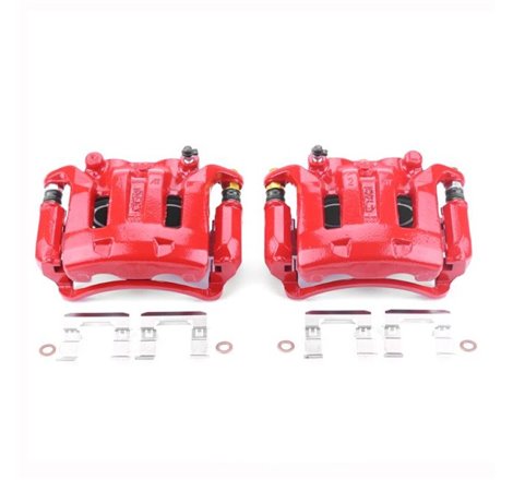 Power Stop 03-04 Nissan Frontier Front Red Calipers w/Brackets - Pair