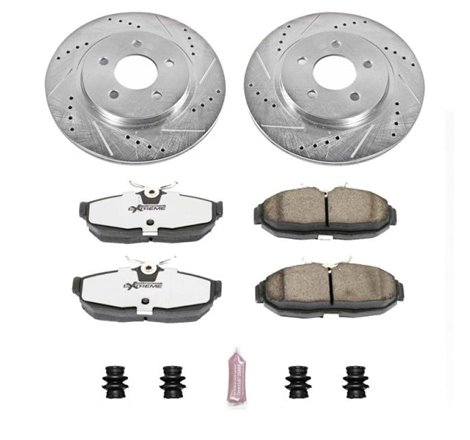 Power Stop 05-11 Ford Mustang Rear Z26 Street Warrior Brake Kit