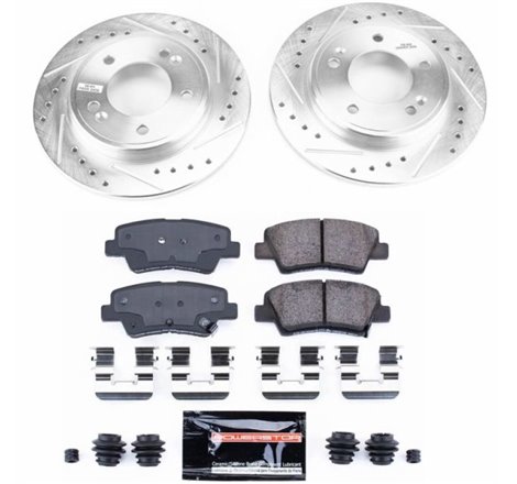 Power Stop 2019 Hyundai Veloster Rear Z23 Evolution Sport Brake Kit