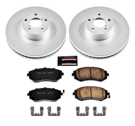 Power Stop 04-06 Subaru Baja Front Z17 Evolution Geomet Coated Brake Kit