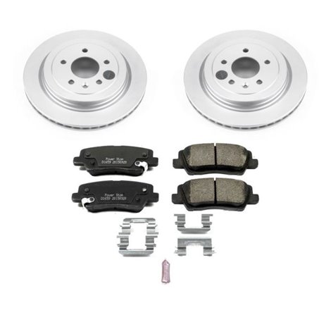 Power Stop 13-15 Cadillac ATS Rear Z17 Evolution Geomet Coated Brake Kit