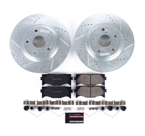 Power Stop 13-18 Lexus ES300h Front Z23 Evolution Sport Brake Kit