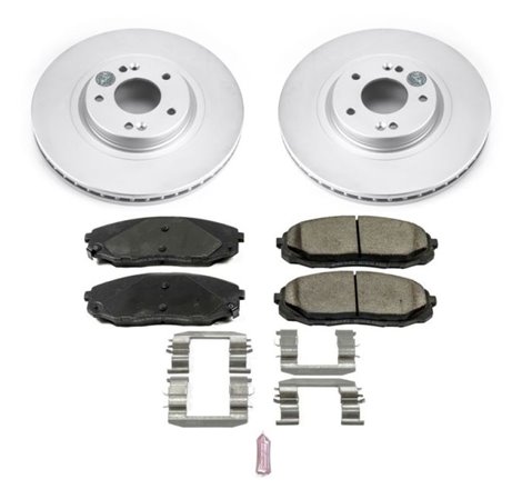 Power Stop 15-19 Kia Sedona Front Z17 Evolution Geomet Coated Brake Kit