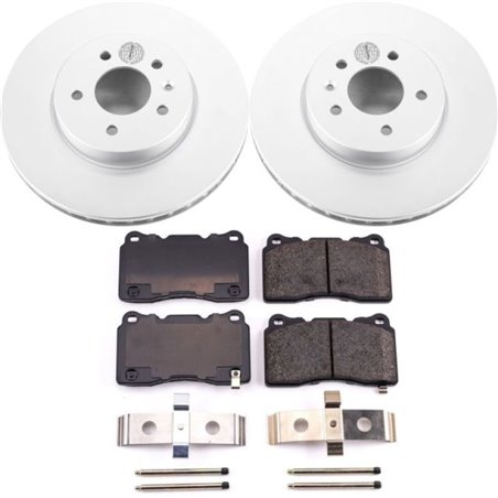 Power Stop 13-18 Cadillac ATS Front Z17 Evolution Geomet Coated Brake Kit