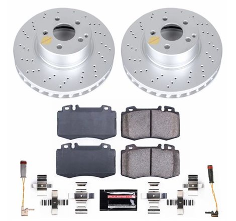 Power Stop 04-06 Mercedes-Benz E500 Front Z23 Evolution Sport Coated Brake Kit