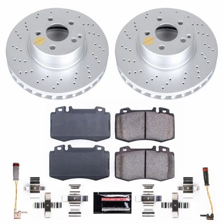 Power Stop 04-06 Mercedes-Benz E500 Front Z23 Evolution Sport Coated Brake Kit