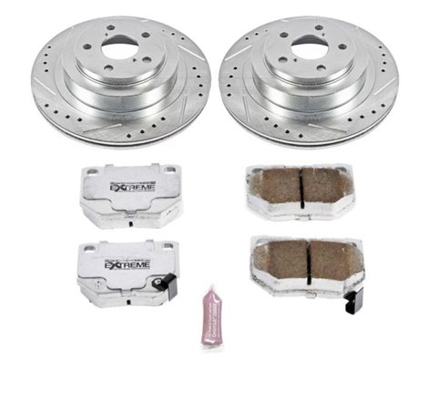 Power Stop 06-07 Subaru Impreza Rear Z26 Street Warrior Brake Kit