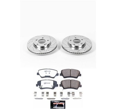 Power Stop 11-16 Hyundai Elantra Front Z26 Street Warrior Brake Kit