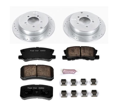 Power Stop 09-15 Mitsubishi Lancer Rear Z23 Evolution Sport Brake Kit