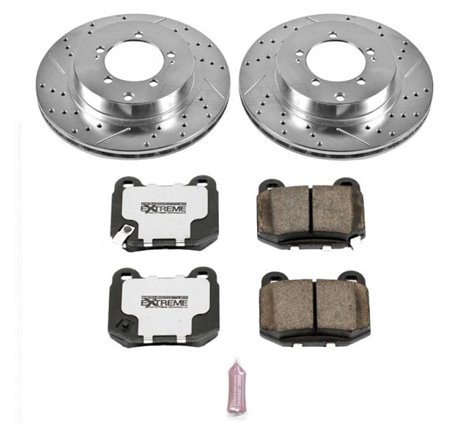 Power Stop 03-06 Mitsubishi Lancer Rear Z26 Street Warrior Brake Kit