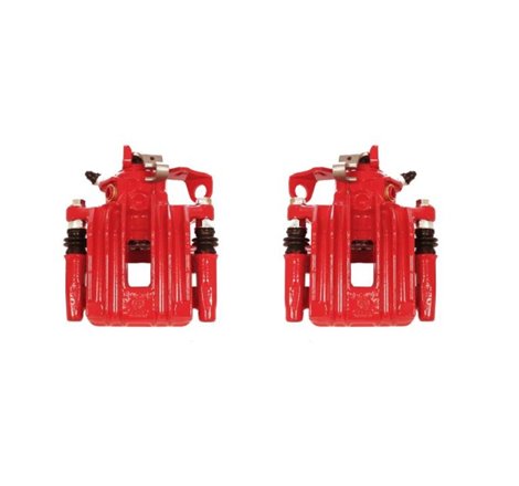 Power Stop 00-10 Volkswagen Beetle Rear Red Calipers w/Brackets - Pair