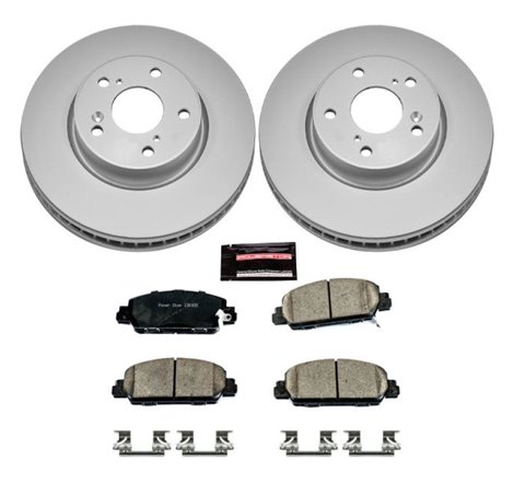 Power Stop 13-19 Honda Accord Front Z17 Evolution Geomet Coated Brake Kit