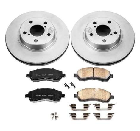 Power Stop 97-01 Subaru Impreza Front Z17 Evolution Geomet Coated Brake Kit