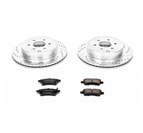 Power Stop 05-12 Nissan Pathfinder Rear Z23 Evolution Sport Brake Kit