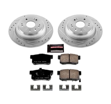 Power Stop 10-11 Honda Accord Crosstour Rear Z23 Evolution Sport Brake Kit