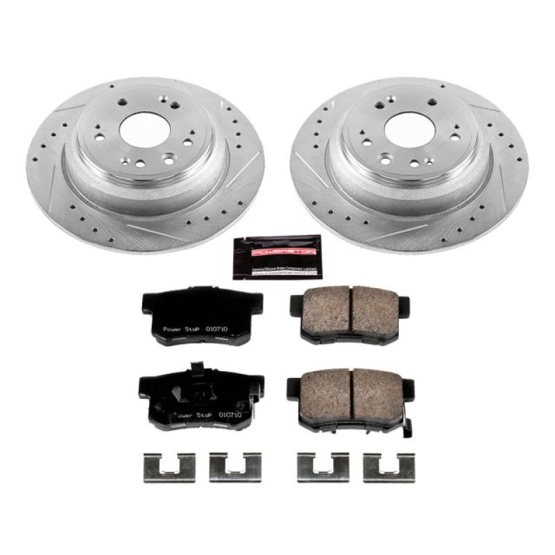 Power Stop 10-11 Honda Accord Crosstour Rear Z23 Evolution Sport Brake Kit