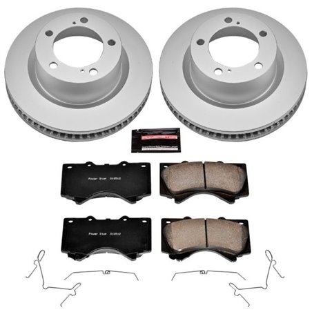 Power Stop 08-11 Lexus LX570 Front Z17 Evolution Geomet Coated Brake Kit