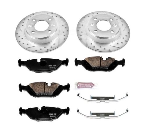 Power Stop 88-93 Saab 900 Rear Z23 Evolution Sport Brake Kit