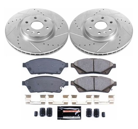 Power Stop 10-16 Cadillac SRX Front Z23 Evolution Sport Brake Kit