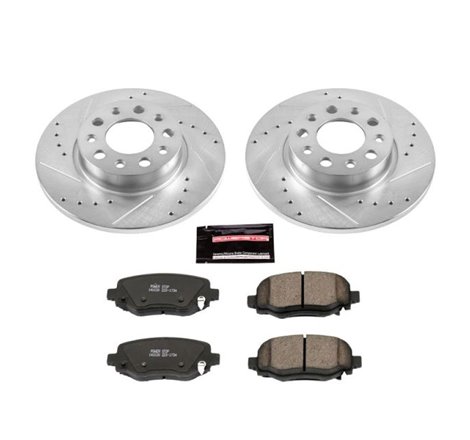 Power Stop 16-18 Fiat 500X Rear Z23 Evolution Sport Brake Kit