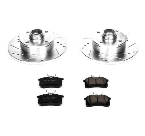 Power Stop 99-02 Volkswagen Cabrio Rear Z23 Evolution Sport Brake Kit