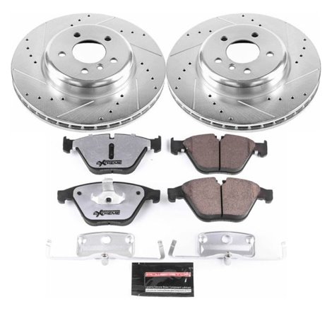 Power Stop 14-16 BMW 535d Front Z26 Street Warrior Brake Kit