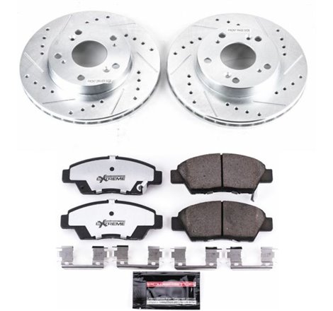 Power Stop 11-15 Honda CR-Z Front Z26 Street Warrior Brake Kit