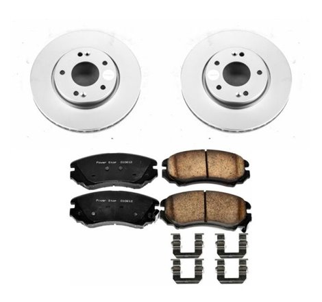 Power Stop 10-11 Kia Soul Front Z17 Evolution Geomet Coated Brake Kit