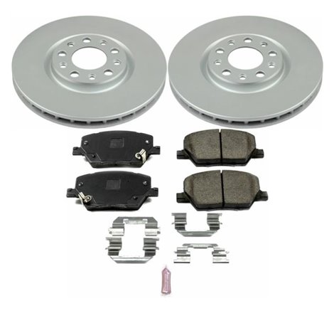 Power Stop 16-18 Fiat 500X Front Z17 Evolution Geomet Coated Brake Kit