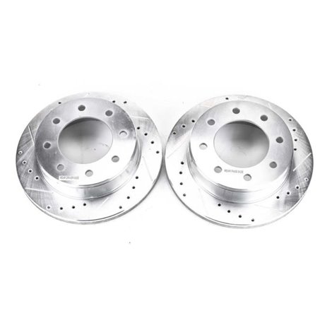 Power Stop 03-19 Chevrolet Express 2500 Rear Evolution Drilled & Slotted Rotors - Pair