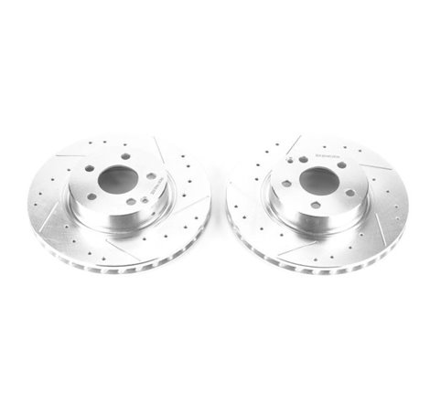 Power Stop 04-06 Mercedes-Benz E500 Front Evolution Drilled & Slotted Rotors - Pair