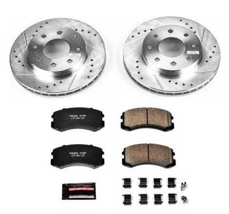 Power Stop 02-07 Mitsubishi Lancer Front Z23 Evolution Sport Brake Kit