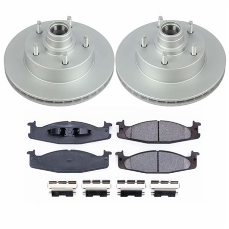 Power Stop 94-01 Ford E-150 Front Z17 Evolution Geomet Coated Brake Kit